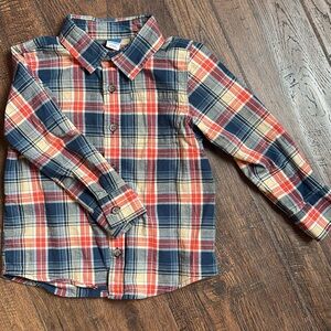 Old Navy Kids Plaid Button Down Shirt